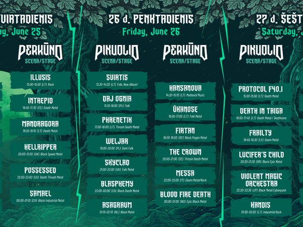 Festivalio KILKIM ŽAIBU XXVI programa
