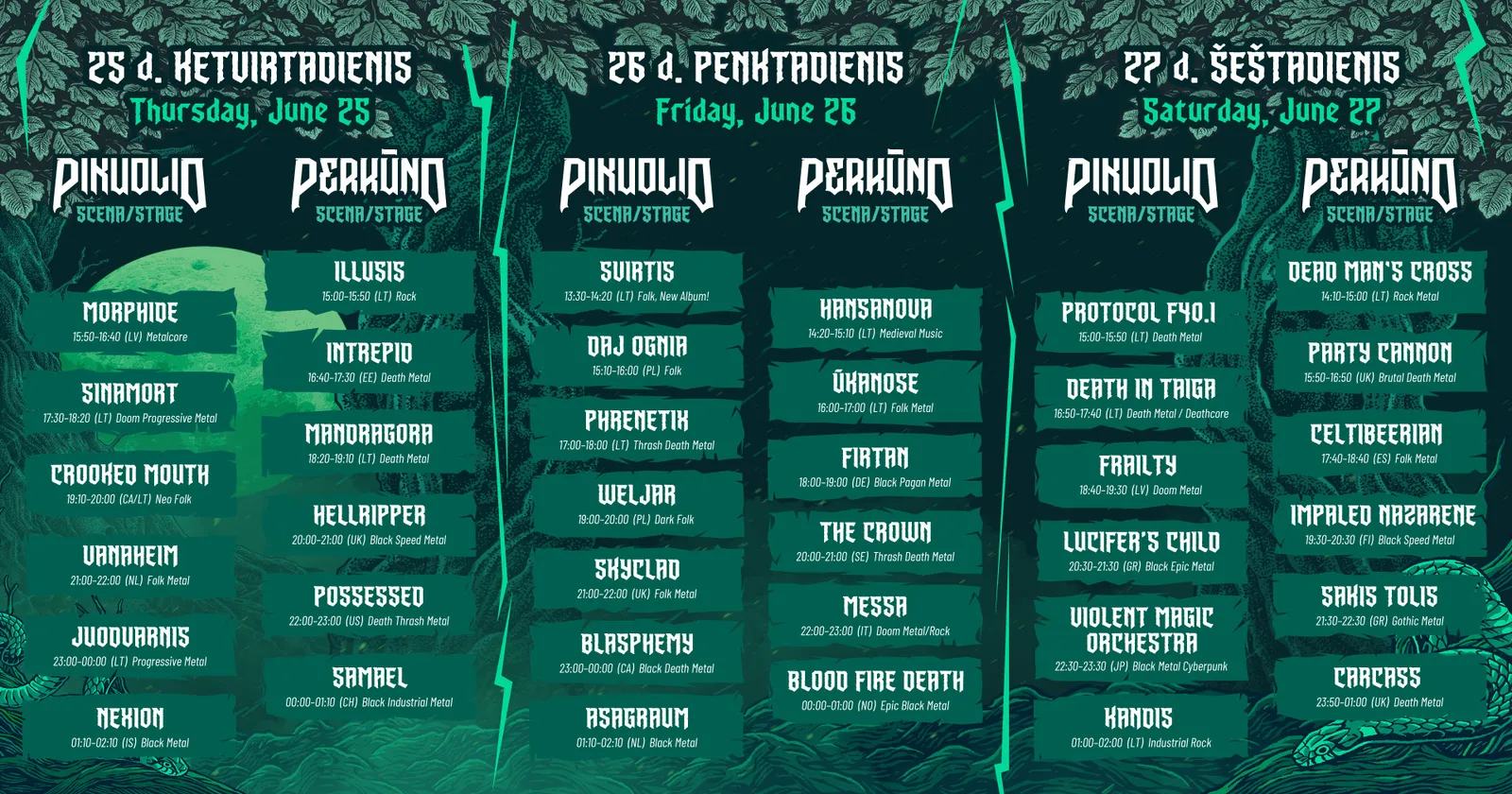 KILKIM ŽAIBU XXVI Festival Programme